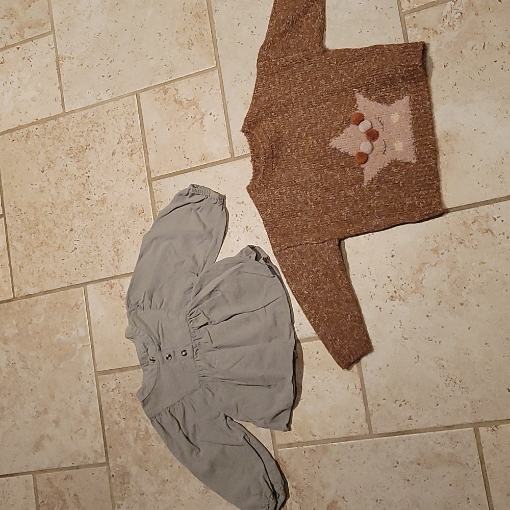 Lot of long-sleeved tops  very lightly used maybe once. Smoke free home